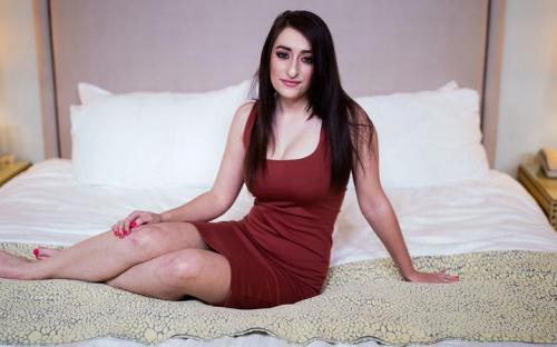 GirlsDoPorn Deleted Scene – Curvy Brunette In Red Dress