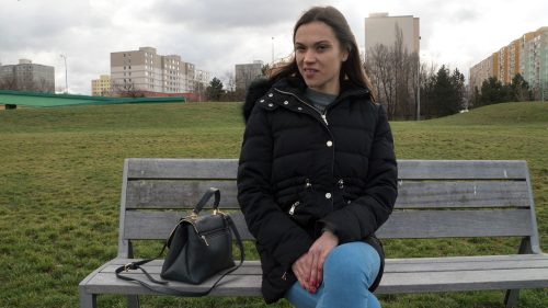 Public Agent: Alyssa Reece – Tourist fucked in folks basement