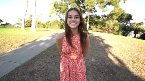 Bang Real Teens – Ellie Eilish Twirls In The Park And Flashes Her Pussy