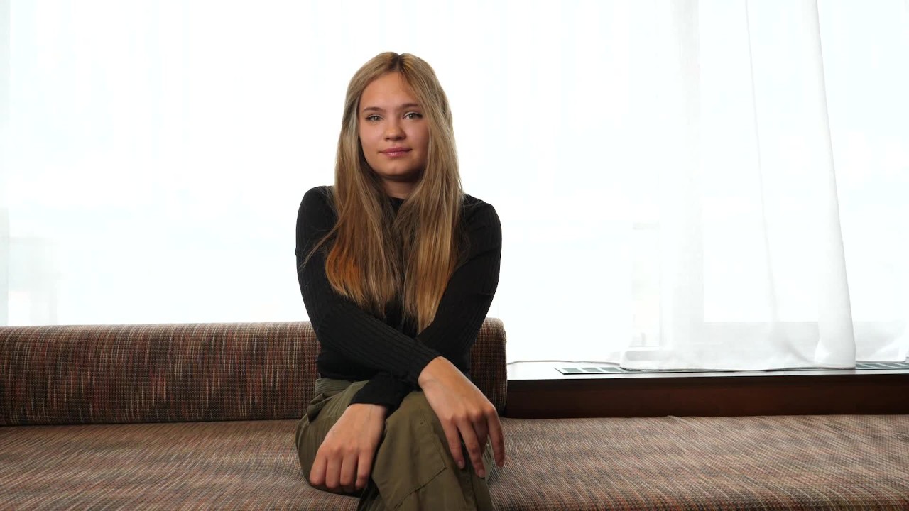 Spanish blonde teen takes two cocks during her casting